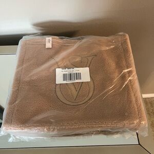 Victoria's Secret Tan Fleece Blanket